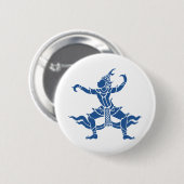 Thai Dancer ⚠ Thailand Sign ⚠ Ronde Button 5,7 Cm (Voorkant /achterkant)