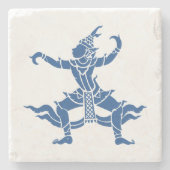 Thai Dancer ⚠ Thailand Sign ⚠ Stenen Onderzetter (Voorkant)