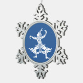 Thai Dancer ⚠ Thailand Sign ⚠ Tin Sneeuwvlok Ornament (Rechts)