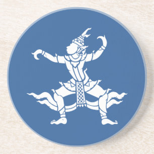 Thai Dancer ⚠ Thailand Sign ⚠ Zandsteen Onderzetter