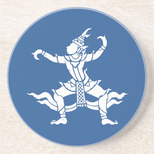 Thai Dancer ⚠ Thailand Sign ⚠ Zandsteen Onderzetter (Voorkant)