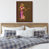 Thai danser - dame canvas afdruk (Insitu (Slaapkamer))
