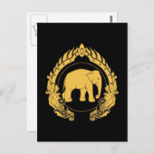 Thai Elephant Briefkaart (Voorkant / Achterkant)