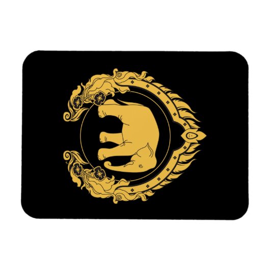 Thai Elephant Magneet (Horizontaal)