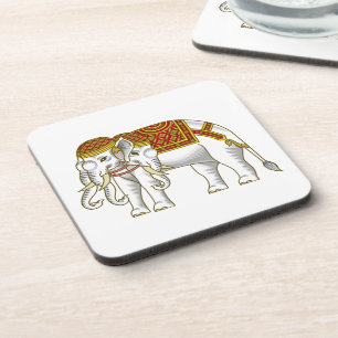 Thai Erawan White Elephant Bier Onderzetter
