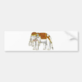 Thai Erawan White Elephant Bumpersticker (Voorkant)