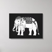 Thai Erawan White Elephant Canvas Afdruk (Voorkant)