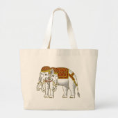 Thai Erawan White Elephant Grote Tote Bag (Voorkant)
