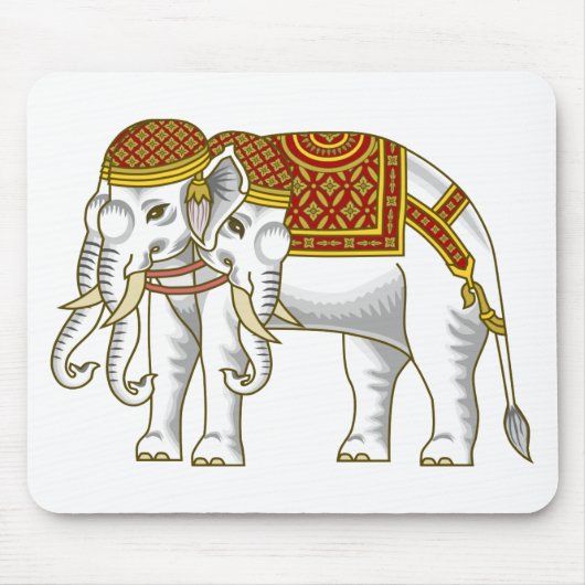 Thai Erawan White Elephant Muismat (Voorkant)