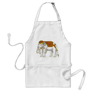 Thai Erawan White Elephant Standaard Schort