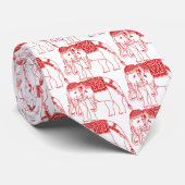 Thai Erawan White Elephant Stropdas (Opgerold)