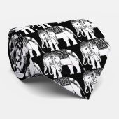 Thai Erawan White Elephant Stropdas (Opgerold)