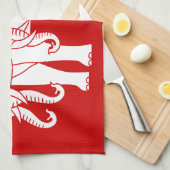 Thai Erawan White Elephant Theedoek (Quarter Fold)