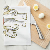 Thai Erawan White Elephant Theedoek (Quarter Fold)