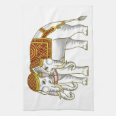 Thai Erawan White Elephant Theedoek (Verticaal)