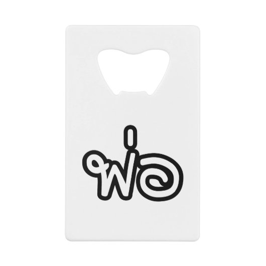 Thai Father - พ่ อ / Phaw - Thai Language Script Creditkaart Flessenopener (Voorkant)