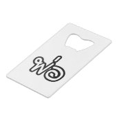 Thai Father - พ่ อ / Phaw - Thai Language Script Creditkaart Flessenopener (Achterkant Gekanteld)