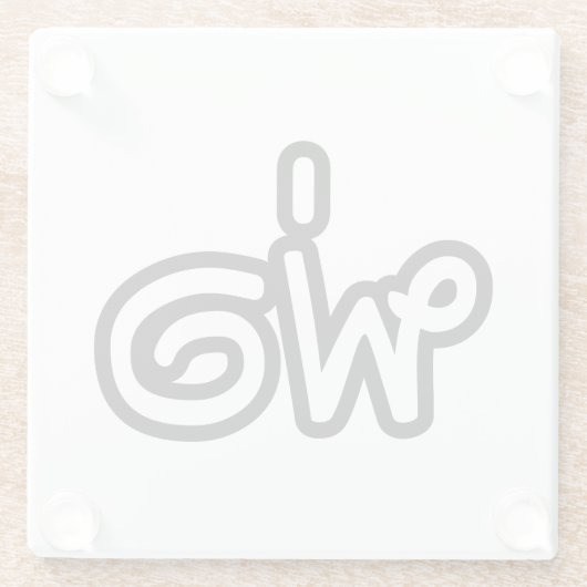 Thai Father - พ่ อ / Phaw - Thai Language Script Glazen Onderzetter (Achterkant)