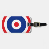 Thai Flag Roundel Target Bagagelabel (Voorkant horizontaal)