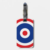 Thai Flag Roundel Target Bagagelabel (Achterkant verticaal)