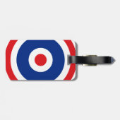 Thai Flag Roundel Target Bagagelabel (Achterkant horizontaal)