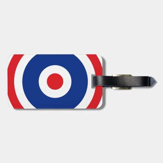 Thai Flag Roundel Target Bagagelabel (Achterkant horizontaal)