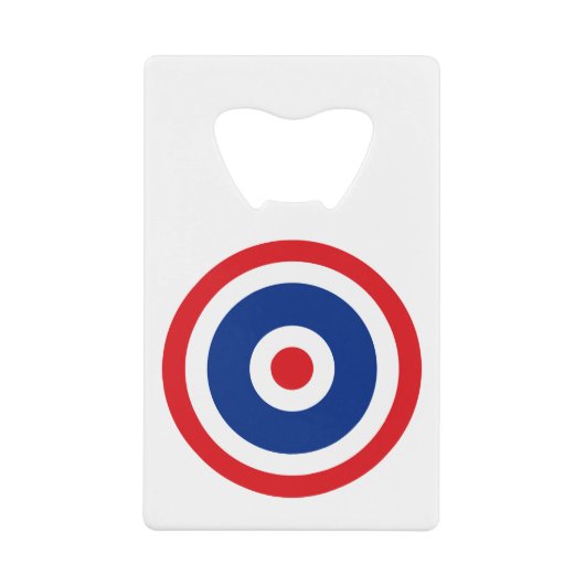 Thai Flag Roundel Target Creditkaart Flessenopener (Voorkant)