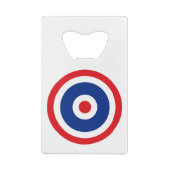Thai Flag Roundel Target Creditkaart Flessenopener (Achterkant)