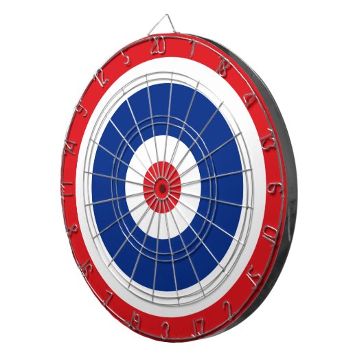 Thai Flag Roundel Target Dartbord (Voorkant Rechts)