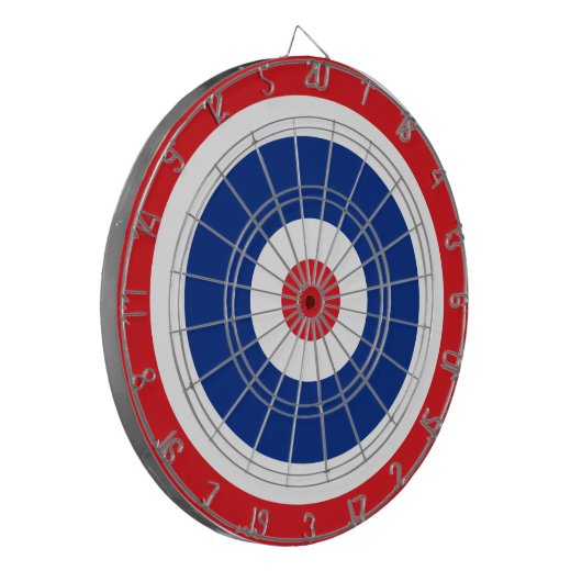 Thai Flag Roundel Target Dartbord (Voorkant Links)