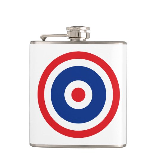 Thai Flag Roundel Target Heupfles (Voorkant)