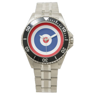 Thai Flag Roundel Target Horloge