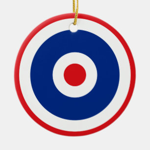 Thai Flag Roundel Target Keramisch Ornament