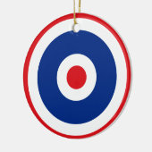 Thai Flag Roundel Target Keramisch Ornament (Links)