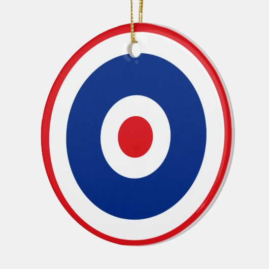 Thai Flag Roundel Target Keramisch Ornament (Links)