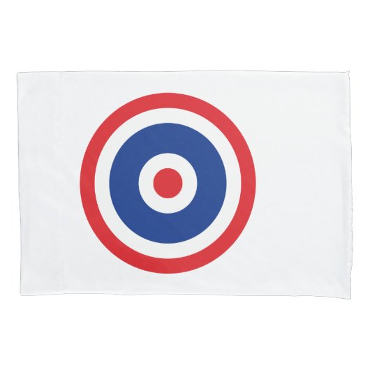 Thai Flag Roundel Target Kussensloop (Voorkant)