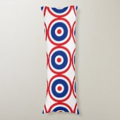 Thai Flag Roundel Target Lichaamskussen (Voorkant Verticaal)