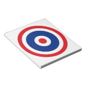 Thai Flag Roundel Target Notitieblok (Schuin)