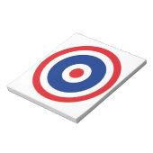 Thai Flag Roundel Target Notitieblok (Linkerzijde)
