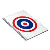 Thai Flag Roundel Target Notitieboek (Rechterzijde)