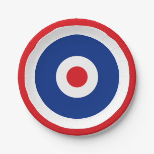Thai Flag Roundel Target Papieren Bordje