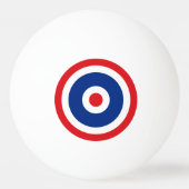 Thai Flag Roundel Target Pingpongbal (Achterkant)