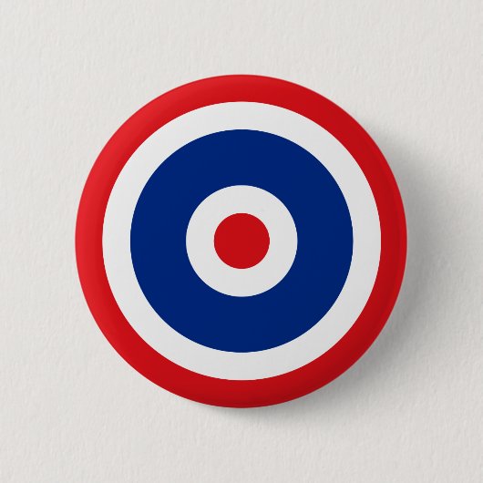 Thai Flag Roundel Target Ronde Button 5,7 Cm (Voorkant)