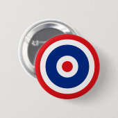 Thai Flag Roundel Target Ronde Button 5,7 Cm (Voorkant /achterkant)