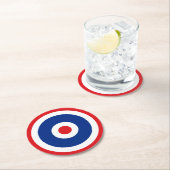 Thai Flag Roundel Target Ronde Kartonnen Onderzetter (Insitu)