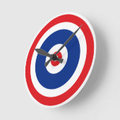 Thai Flag Roundel Target Ronde Klok (Hoek)