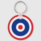 Thai Flag Roundel Target Sleutelhanger (Voorkant)