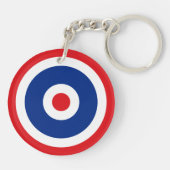Thai Flag Roundel Target Sleutelhanger (Achterkant)
