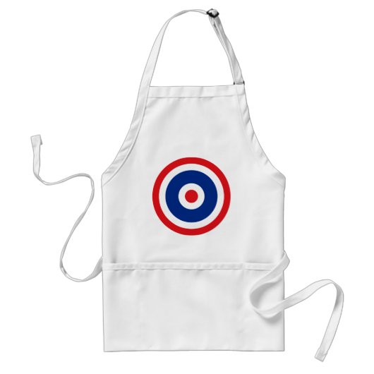 Thai Flag Roundel Target Standaard Schort (Voorkant)