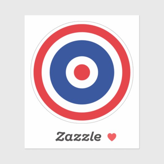 Thai Flag Roundel Target Sticker (Vel)